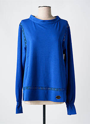 Top coupe fluide manches longues bleu LIU JO femme