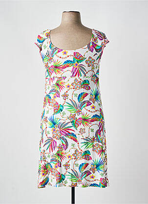Robe de plage coupe cintrée blanc ANTIGEL femme