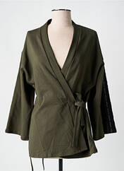 Gilet cache-cœur vert ANTIGEL pour femme seconde vue