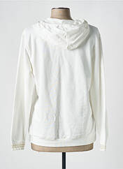 Sweat-shirt à capuche blanc ANTIGEL pour femme seconde vue