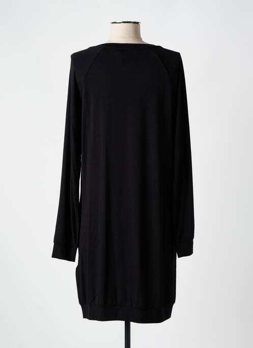 Robe mi-longue imprimé fantaisie manches longues noir LIU  JO femme
