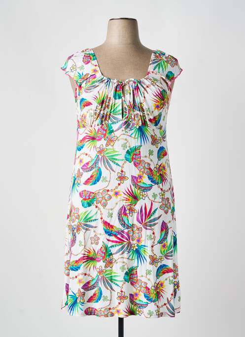 Robe de plage blanc ANTIGEL pour femme