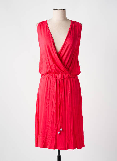 Robe de plage rouge ANTIGEL pour femme