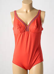 Maillot de bain 1 pièce orange ANTIGEL pour femme seconde vue