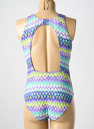 Maillot de bain 1 pièce imprimé fantaisie haut soutien-gorge moulé violet PRIMADONNA femme