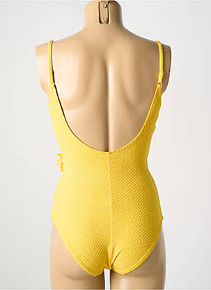 Maillot de bain 1 pièce stretch haut soutien-gorge moulé jaune SIMONE PERELE femme