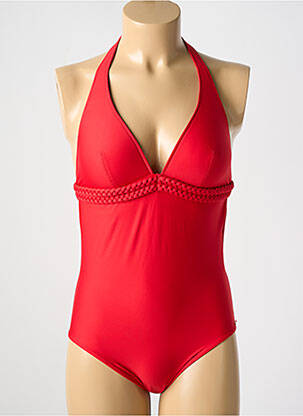 Maillot de bain 1 pièce stretch haut soutien-gorge moulé rouge MARIE JO femme