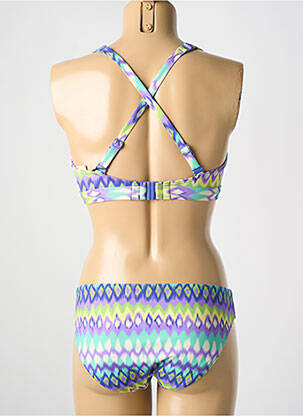 Maillot de bain 2 pièces stretch haut soutien-gorge moulé violet PRIMADONNA femme