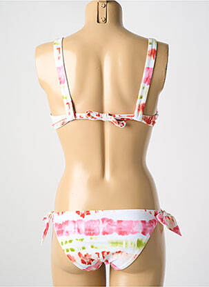 Maillot de bain 2 pièces stretch haut soutien-gorge balconnet blanc PASSIONATA femme