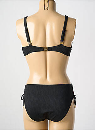 Maillot de bain 2 pièces stretch haut soutien-gorge emboitant noir LISE CHARMEL femme