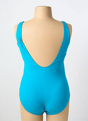 Maillot de bain 1 pièce stretch bleu CHARMLINE femme