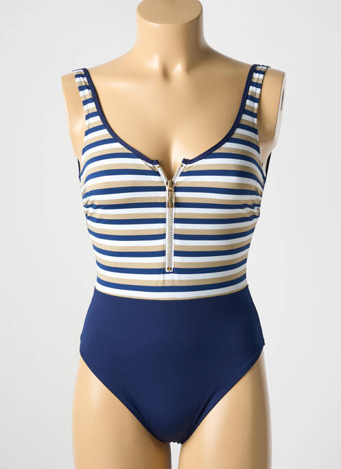 Maillot de bain 1 pièce bleu ANTIGEL pour femme