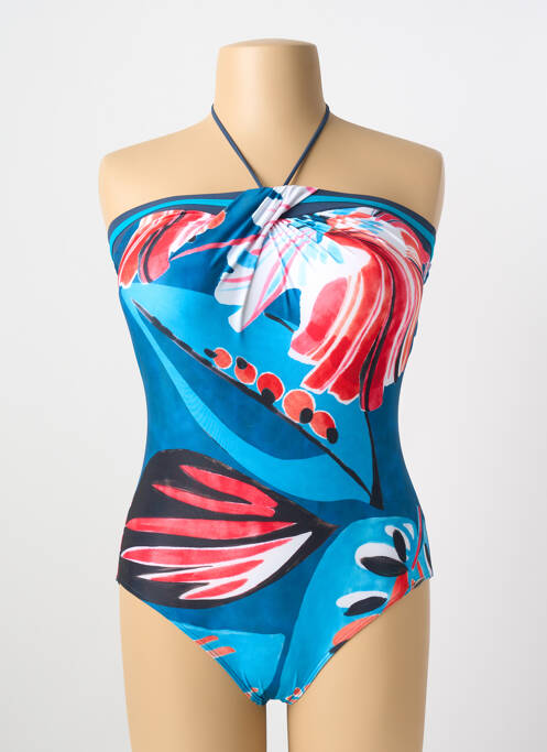 Maillot de bain 1 pièce bleu SUNFLAIR pour femme