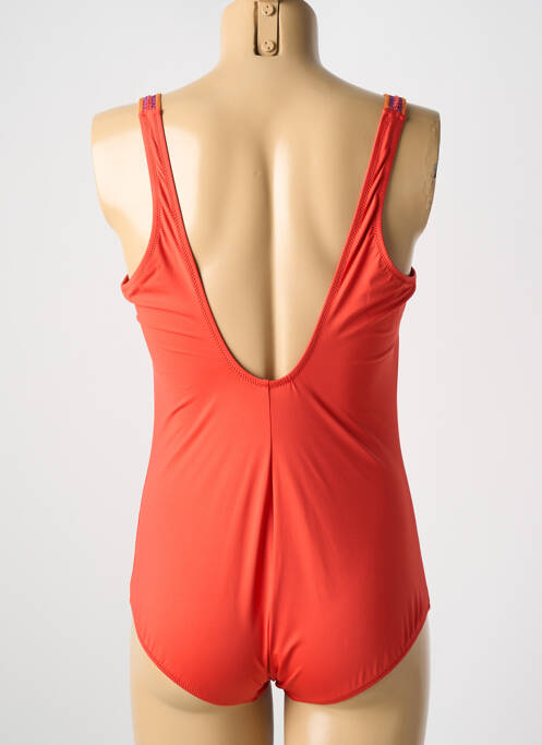 Maillot de bain 1 pièce orange ANTIGEL pour femme