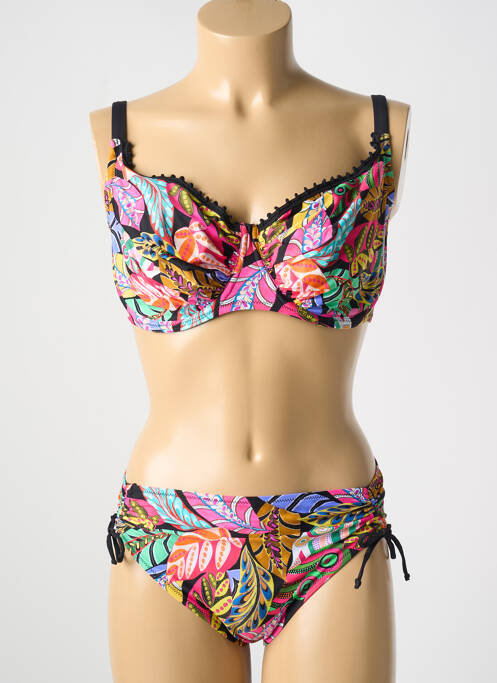 Maillot de bain 2 pièces noir ANTIGEL pour femme