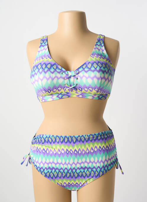 Maillot de bain 2 pièces violet PRIMADONNA pour femme