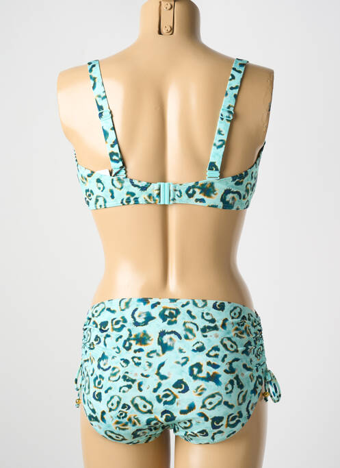 Maillot de bain 2 pièces stretch haut soutien-gorge emboitant bleu PRIMA DONNA femme
