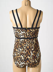 Maillot de bain 1 pièce marron AMORESSA pour femme seconde vue