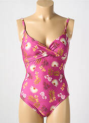 Maillot de bain 1 pièce rose CYELL pour femme seconde vue
