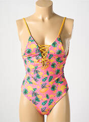 Maillot de bain 1 pièce rose PALMACEA pour femme seconde vue