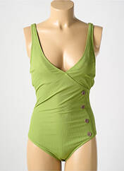 Maillot de bain 1 pièce vert CYELL pour femme seconde vue