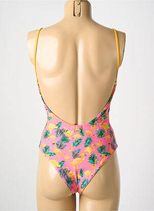 Maillot de bain 1 pièce haut triangles haut triangles rose PALMACEA femme
