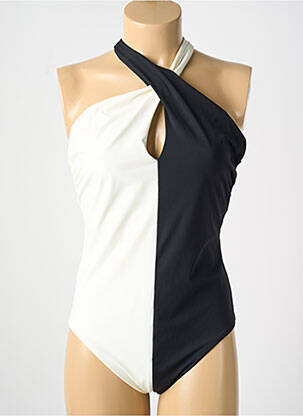 Maillot de bain 1 pièce stretch noir AMORESSA femme
