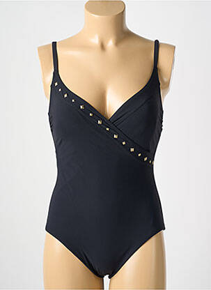 Maillot de bain 1 pièce stretch haut soutien-gorge moulé noir AMORESSA femme