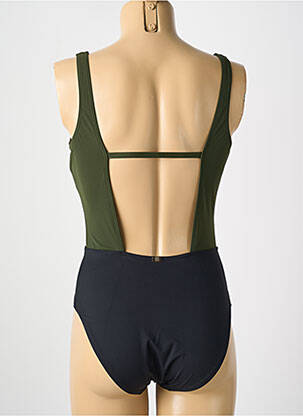 Maillot de bain 1 pièce stretch haut soutien-gorge moulé vert AMORESSA femme