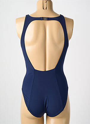 Maillot de bain 1 pièce stretch haut soutien-gorge moulé bleu AMORESSA femme