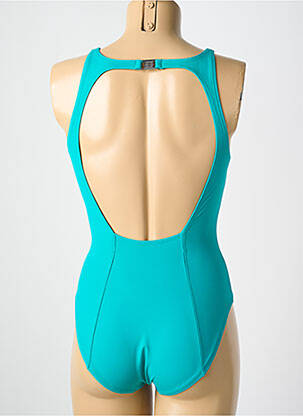 Maillot de bain 1 pièce stretch haut soutien-gorge moulé bleu clair AMORESSA femme