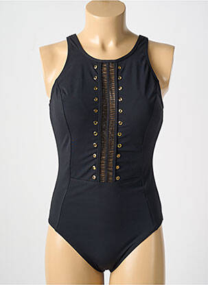 Maillot de bain 1 pièce stretch haut soutien-gorge moulé noir AMORESSA femme