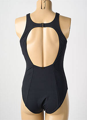 Maillot de bain 1 pièce stretch haut soutien-gorge moulé noir AMORESSA femme