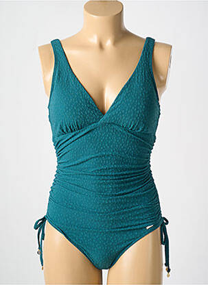 Maillot de bain 1 pièce stretch haut soutien-gorge moulé vert CYELL femme