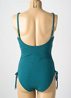 Maillot de bain 1 pièce stretch haut soutien-gorge moulé vert CYELL femme