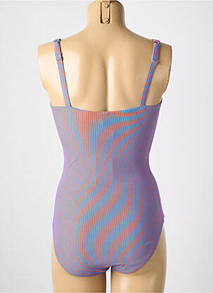 Maillot de bain 1 pièce stretch haut soutien-gorge moulé bleu CYELL femme