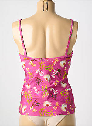 Top de bain haut soutien-gorge emboitant rose CYELL femme
