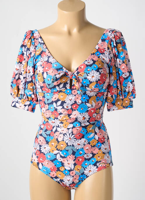 Maillot de bain 1 pièce bleu CYELL pour femme