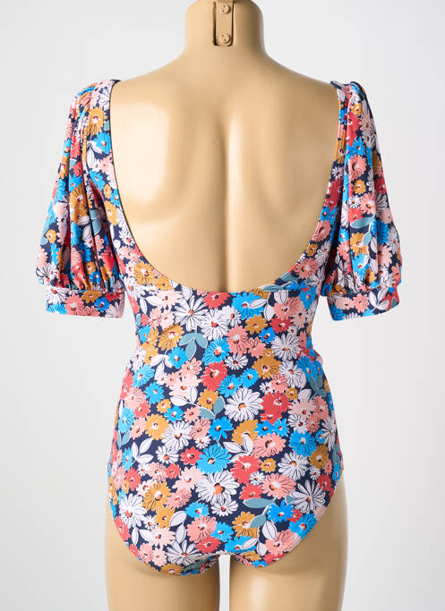 Maillot de bain 1 pièce bleu CYELL pour femme