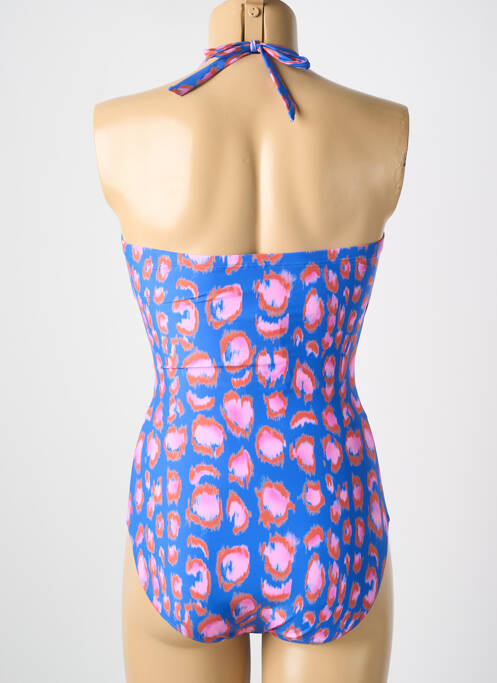 Maillot de bain 1 pièce bleu CYELL pour femme