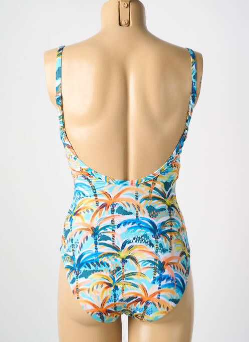 Maillot de bain 1 pièce bleu CYELL pour femme