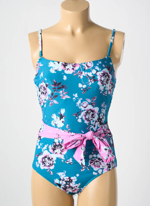 Maillot de bain 1 pièce bleu CYELL pour femme