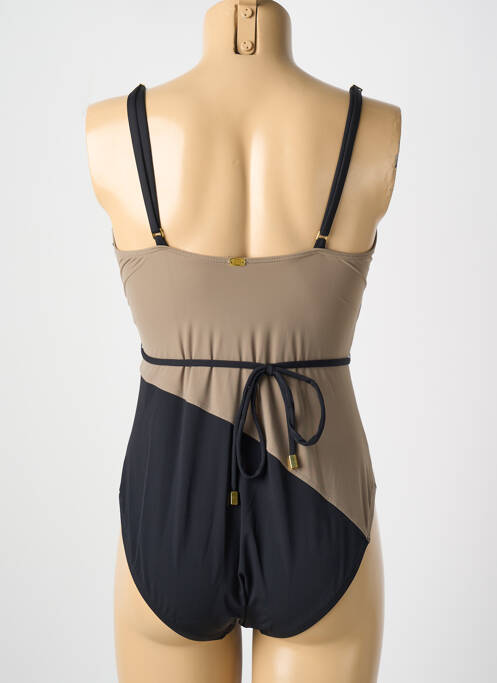 Maillot de bain 1 pièce marron AMORESSA pour femme