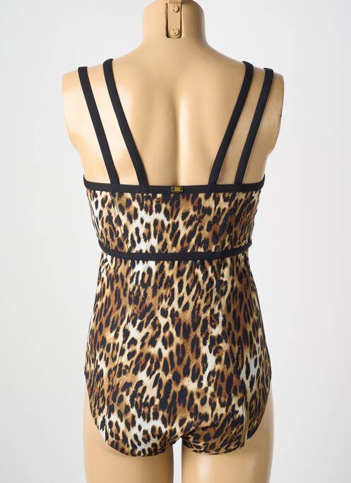 Maillot de bain 1 pièce marron AMORESSA pour femme