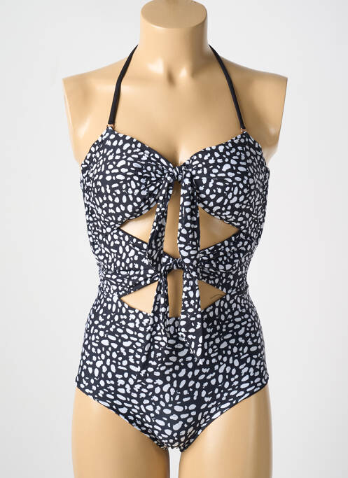 Maillot de bain 1 pièce noir MALAI pour femme