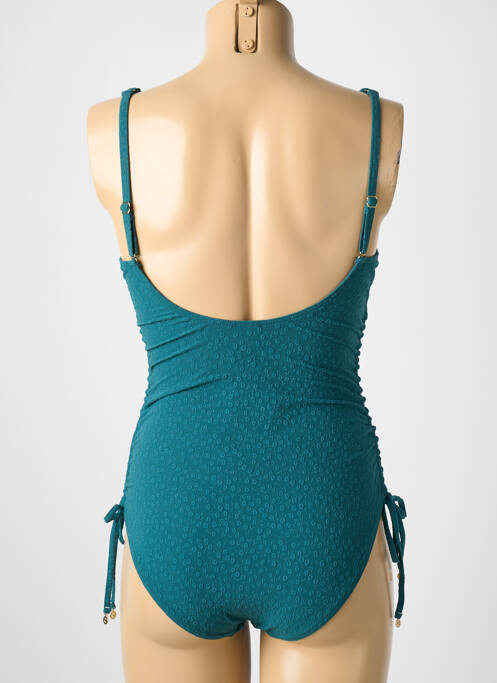 Maillot de bain 1 pièce stretch haut soutien-gorge moulé vert CYELL femme