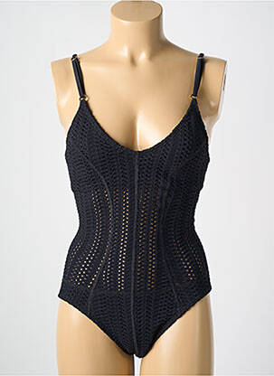 Maillot de bain 1 pièce noir PILYQ pour femme