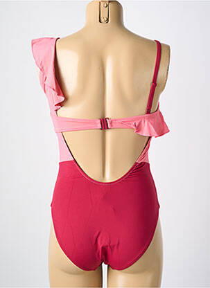 Maillot de bain 1 pièce stretch rose CYELL femme