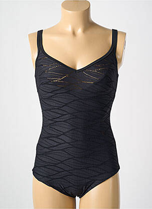 Maillot de bain 1 pièce haut soutien-gorge emboitant haut soutien-gorge emboitant noir MIRADONNA femme
