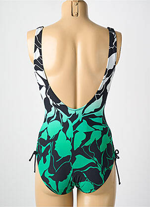 Maillot de bain 1 pièce imprimé fantaisie haut soutien-gorge moulé vert MIRADONNA femme